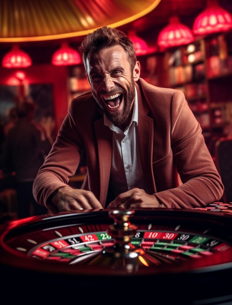 Dealer kasino profesional mengelola meja live blackjack secara online