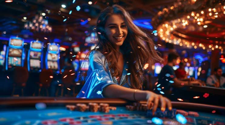 Ilustrasi keamanan online dengan kunci digital dan perlindungan data pribadi untuk transaksi deposit